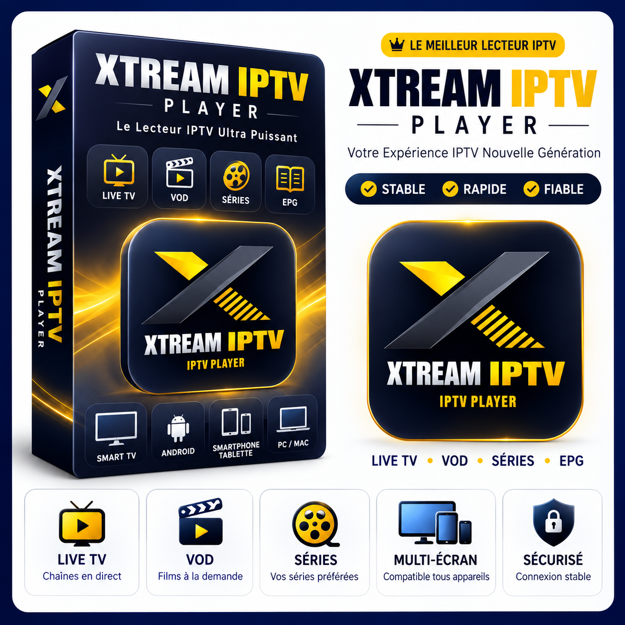 Xtream IPTV Player Abonnements Xtream IPTV Player pour Android 12 mois – Image 1